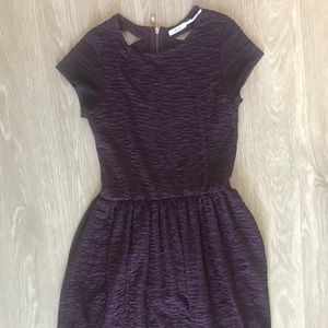 Plum Ruffle Dress Urban Outfitters